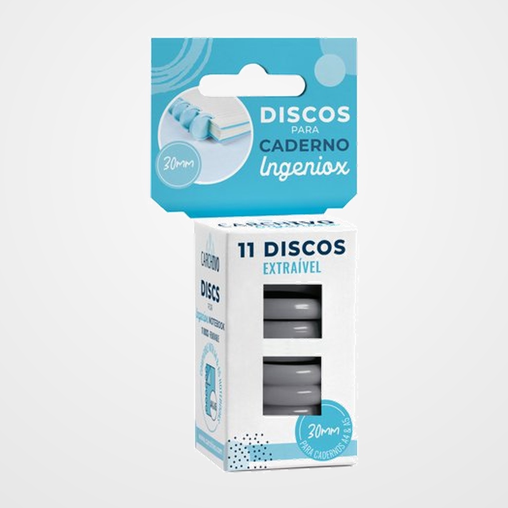 DISCO CARCHIVO PARA BLOC INGENIOX GRIS CAJA DE 11