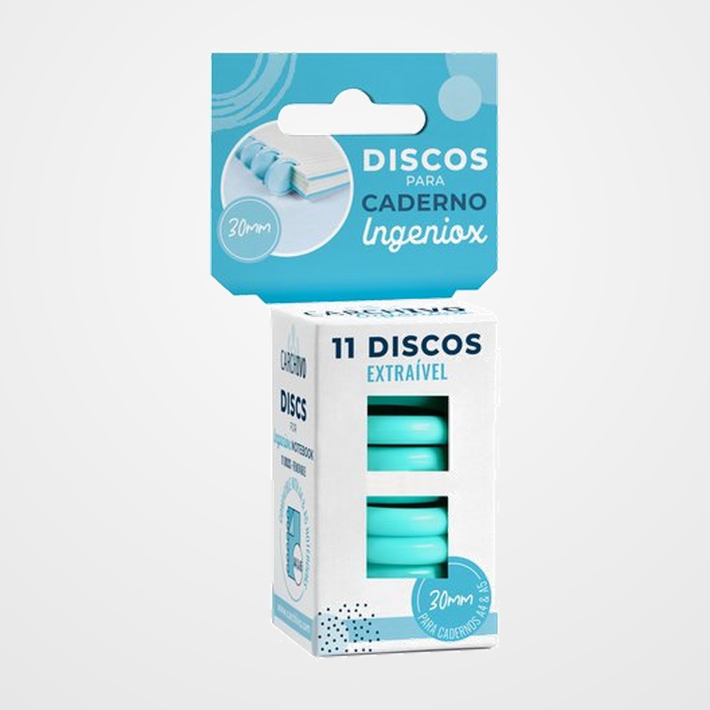 DISCO CARCHIVO PARA BLOC INGENIOX MENTA CAJA DE 11