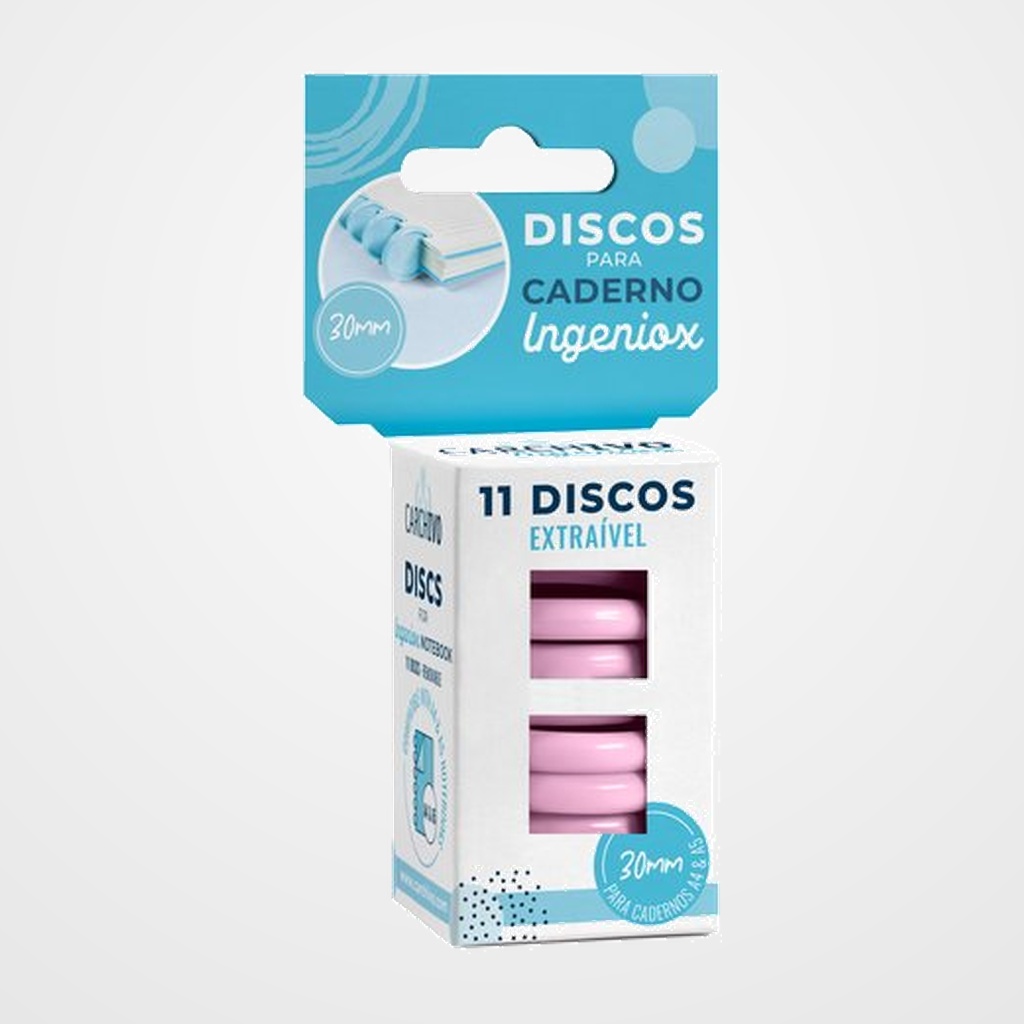 DISCO CARCHIVO PARA BLOC INGENIOX ROSA CAJA DE 11