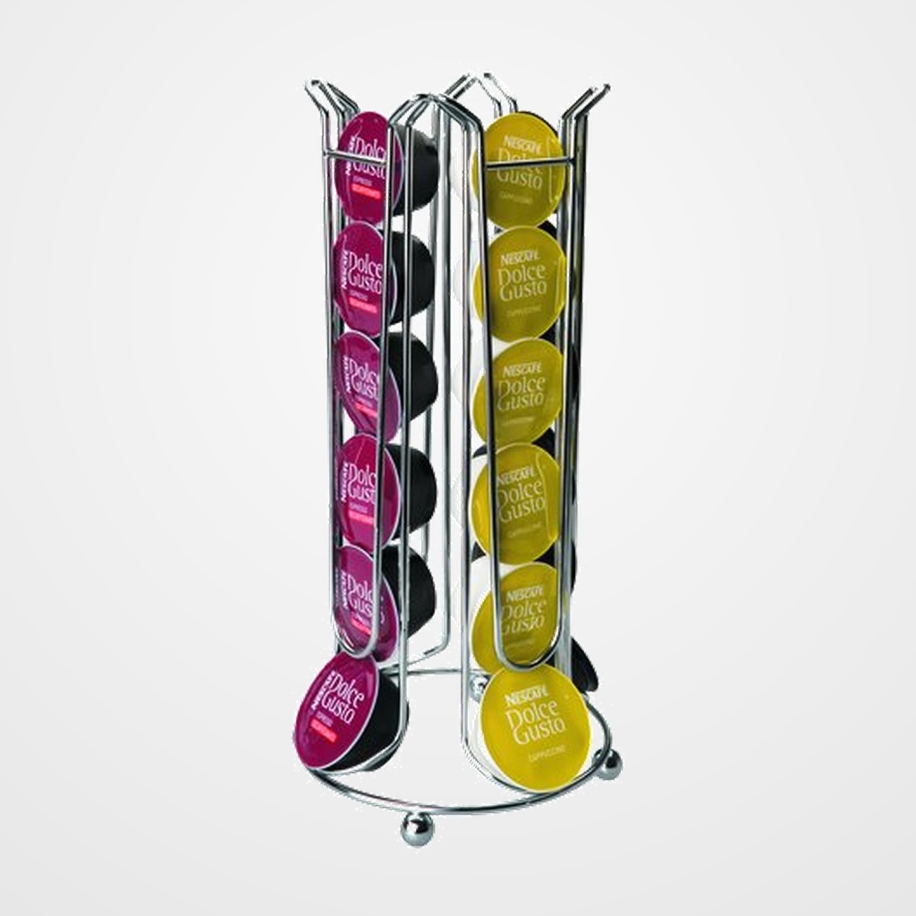 DISPENSADOR CAPSULAS DOLCE GUSTO IBILI MAUNA ACERO INOX (24 Capsulas)