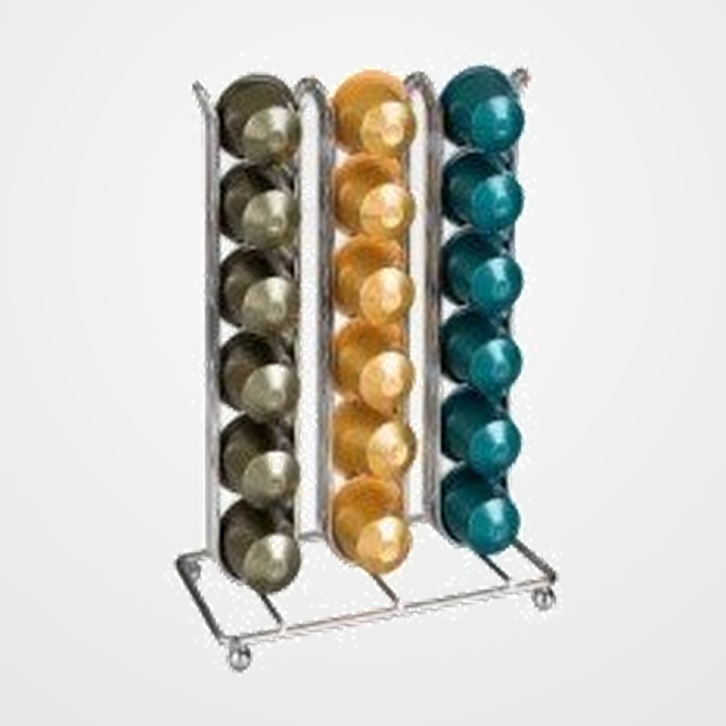 DISPENSADOR CAPSULAS NESPRESSO VESUBIO ACERO INOXIDABLE (36 Capsulas)