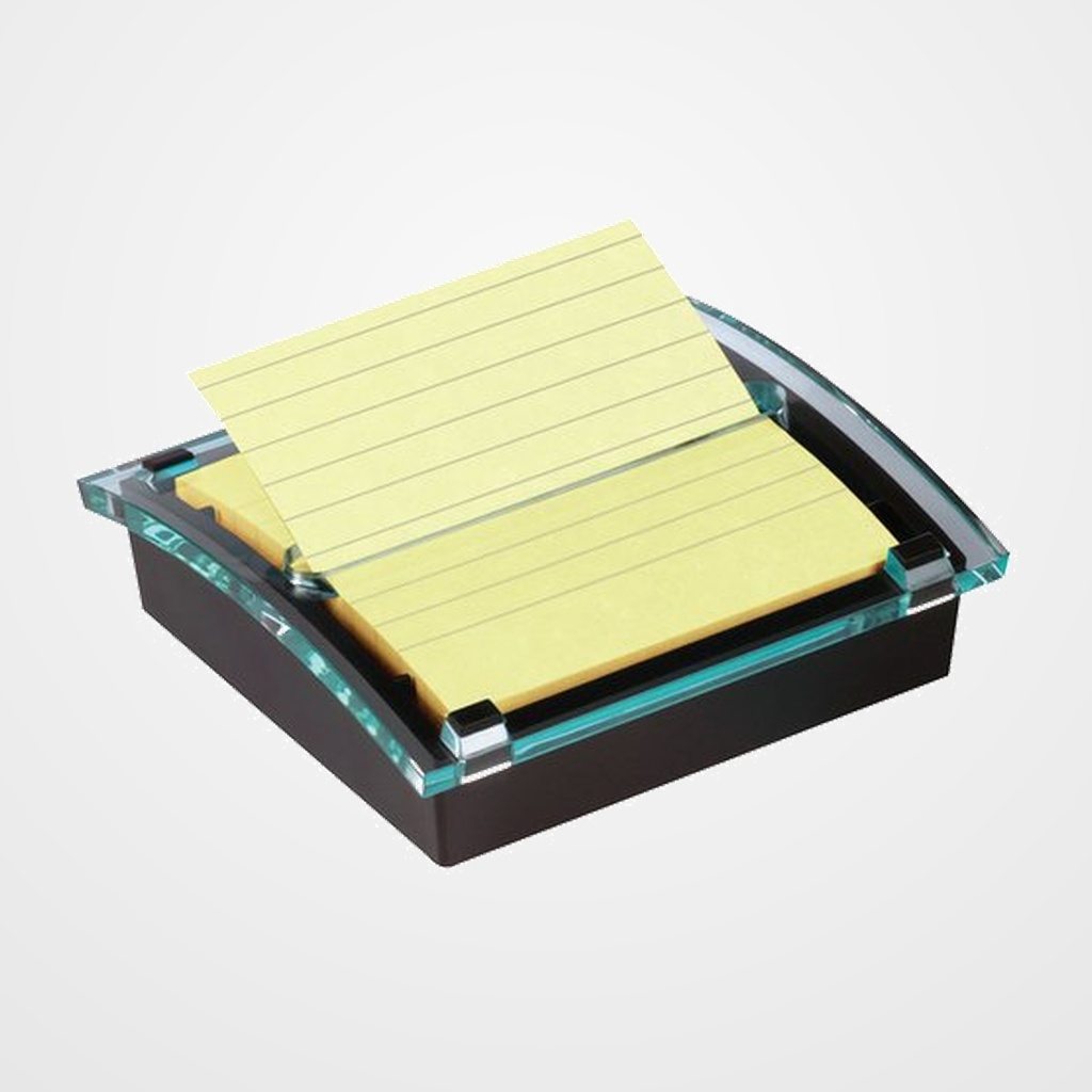 DISPENSADOR POST-IT MILLENIUM NEGRO + TACO NOTAS POST-IT Z-NOTAS XL SUPER STICKY 101x101mm