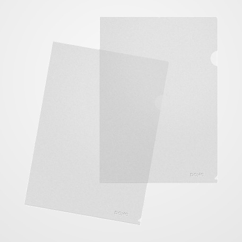 DOSIER ANGULO RECTO DOHE PP BASIC A4 PIEL NARANJA PAQUETE de 100