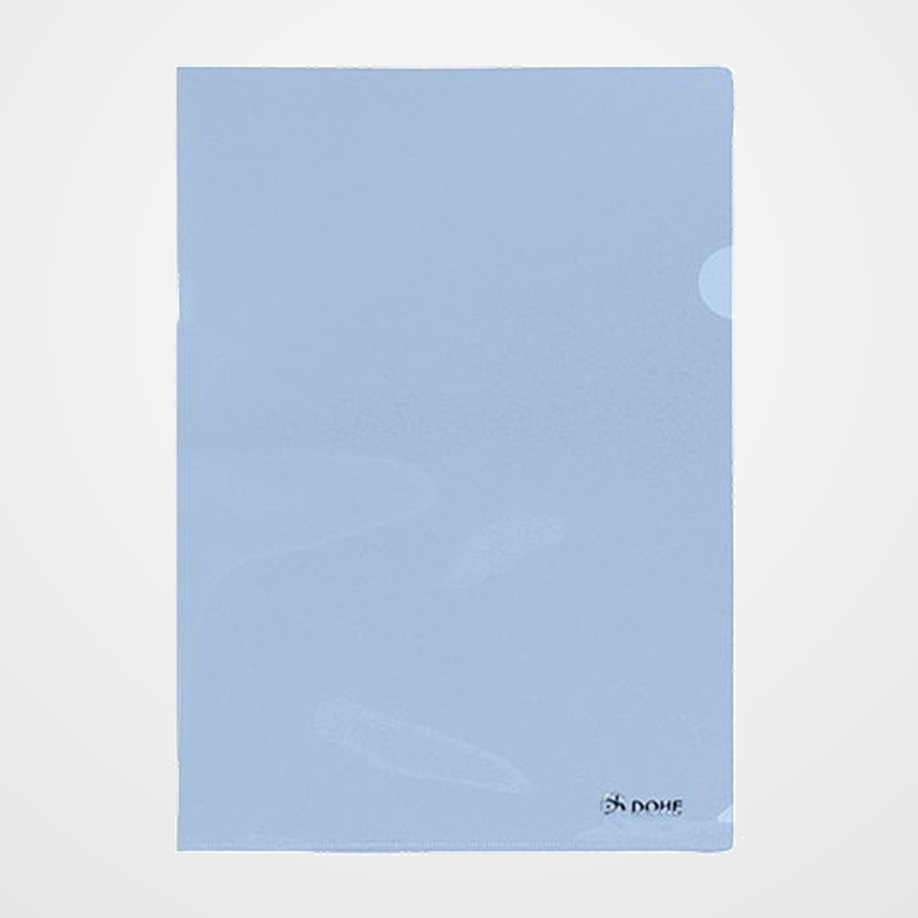 DOSIER ANGULO RECTO DOHE PP CRISTAL PREMIUM 180µ A4 AZUL