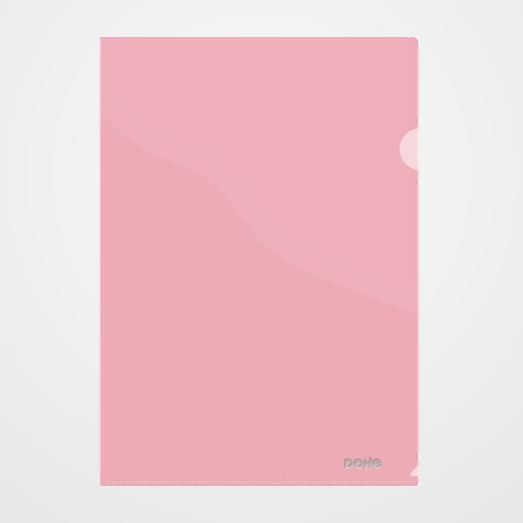 DOSIER ANGULO RECTO DOHE PP CRISTAL PREMIUM 180µ A4 ROJO