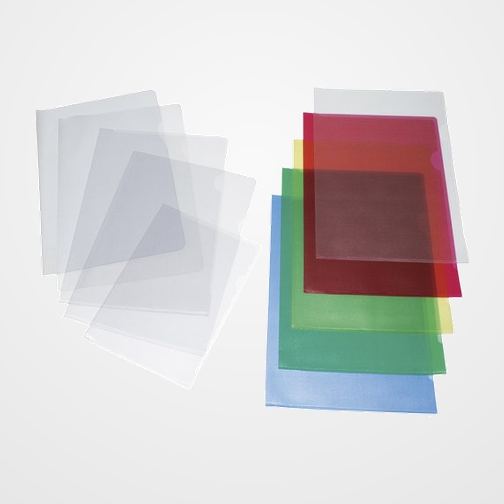 DOSIER ANGULO RECTO GRAFOPLAS PVC 150µ A4 CRISTAL PAQUETE de 100