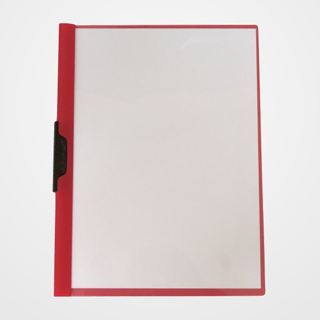 [18001199] DOSIER CLIP DATABANK PP A4 pinza METAL 30h ROJO