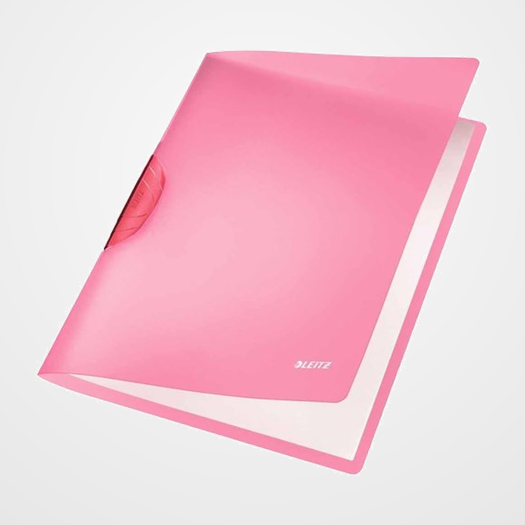 DOSIER CLIP LEITZ PP COLORCLIP RAINBOW A4 pinza PLASTICO PIVOT.30h ROJO
