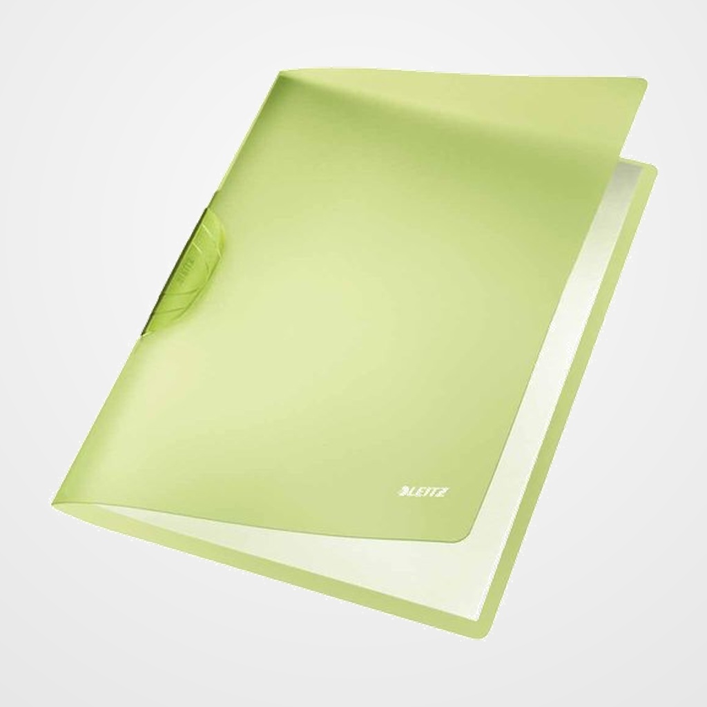 DOSIER CLIP LEITZ PP COLORCLIP RAINBOW A4 pinza PLASTICO PIVOT.30h VERDE