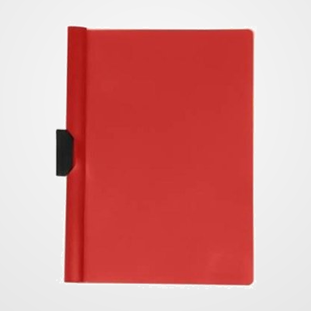 DOSIER CLIP OFFICE BOX PP CLIP-IT A4 pinza PLASTICO 60h ROJO