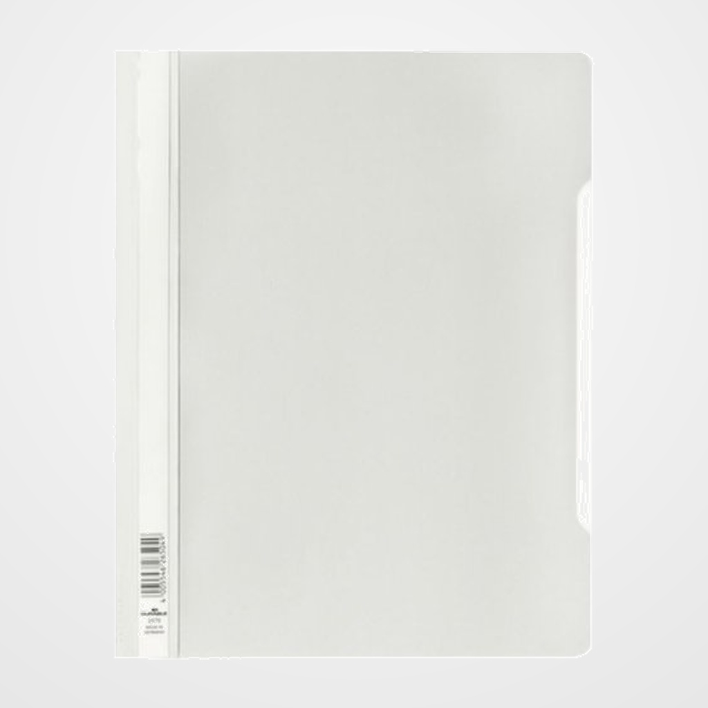 DOSIER FASTENER DURABLE 2570 A4+ TRANSP. BLANCO