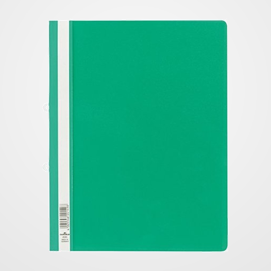 DOSIER FASTENER DURABLE 2580 A4+ TRANSP. VERDE