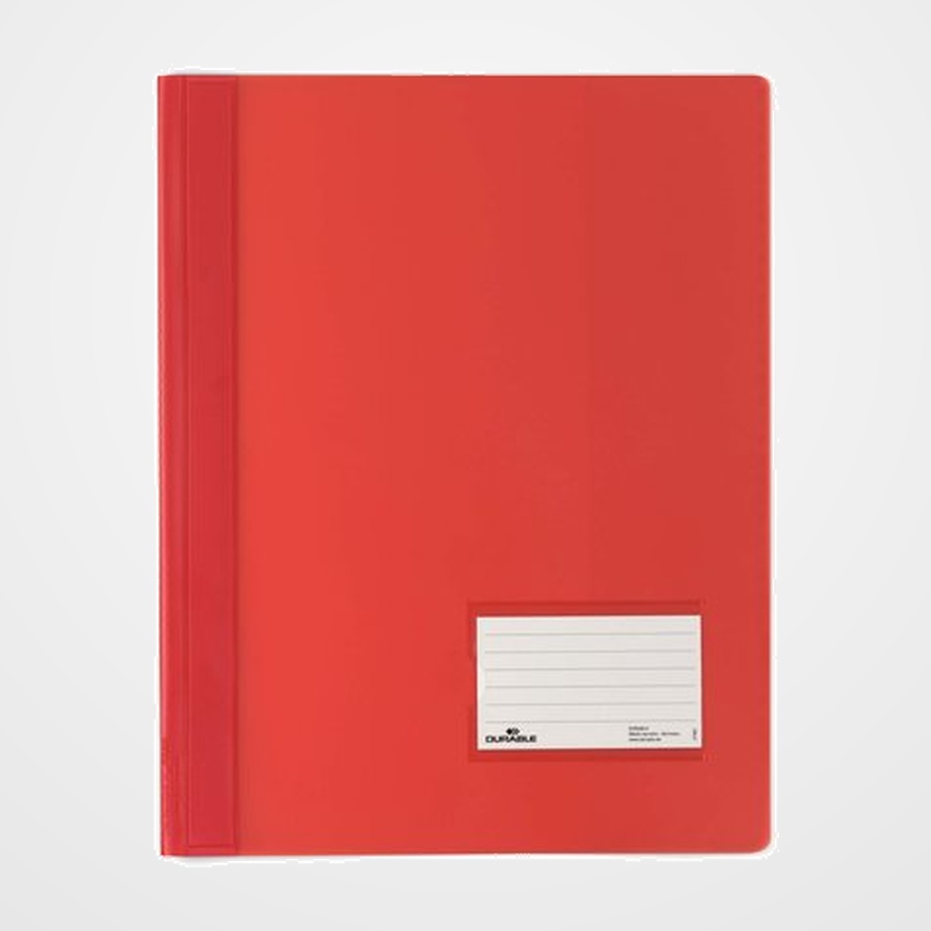 DOSIER FASTENER DURABLE 2680 A4+ TRANS. ROJO