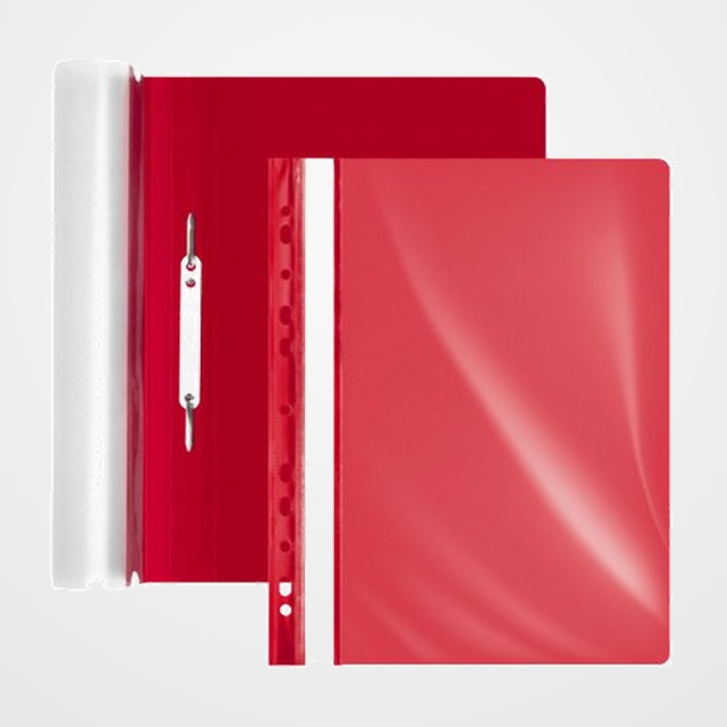 DOSIER FASTENER FOROFIS PVC A4 ROJO