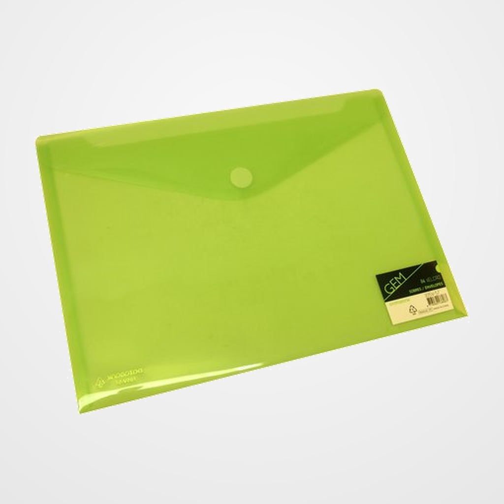 [18002053] DOSIER SOBRE DATABANK PP VELCRO A4 VERDE