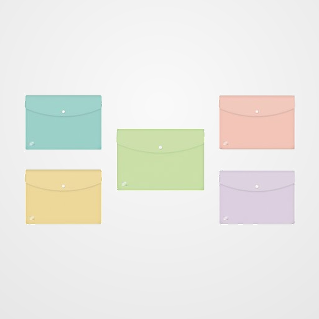 [18002116] DOSIER SOBRE OXFORD URBAN PP TRANSLUCIDO BROCHE A4 PASTELES SURTIDO (5 col.)