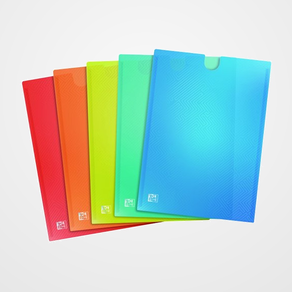 DOSIER UÑERO OXFORD URBAN EASY GO PP TRANSLUCIDO A4 (300µ) SURTIDO (5 colores)