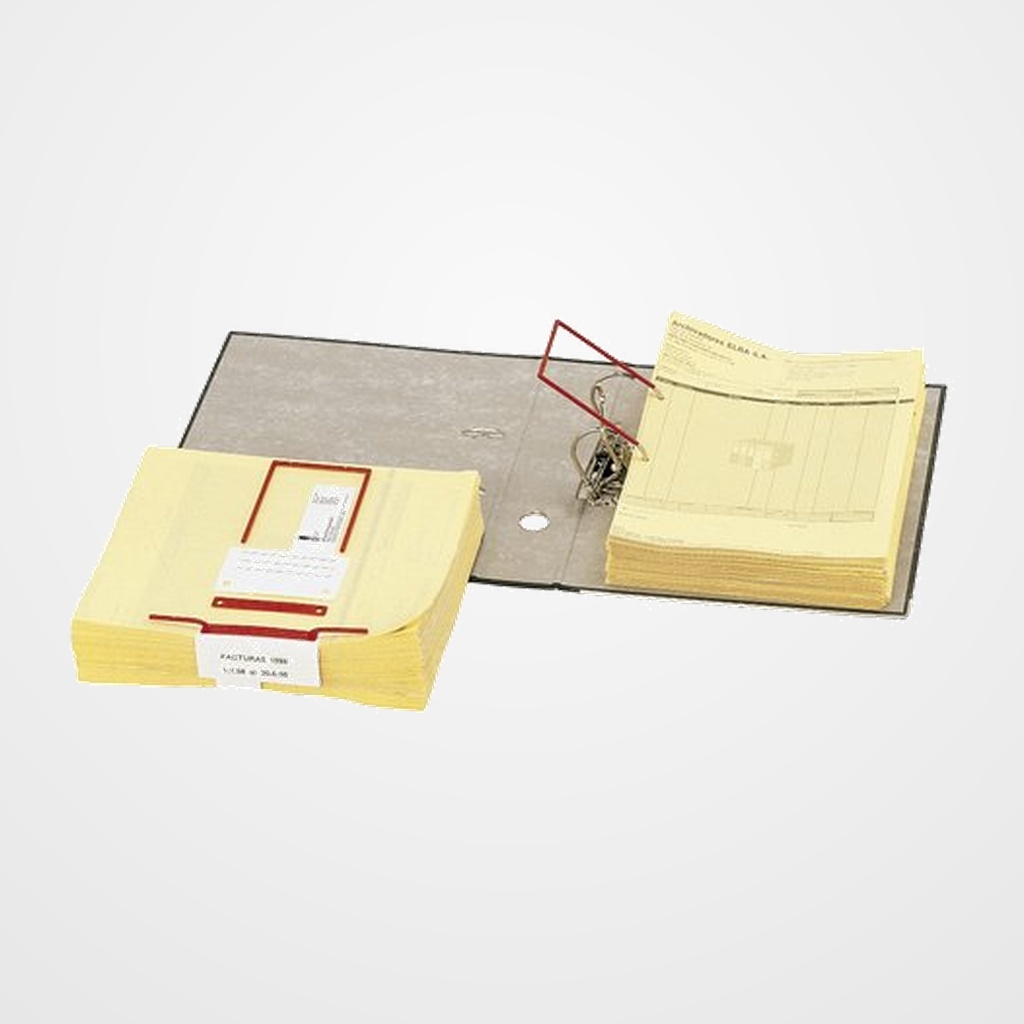 ENCUADERNADOR ELBA D-CLIP PERF.ESTANDAR 80 mm CAJA de 100 (0941000)