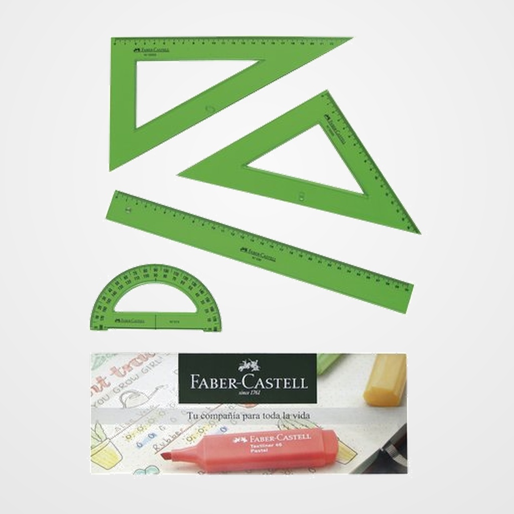 EQUIPO de DIBUJO FABER CASTELL 30 CTM.