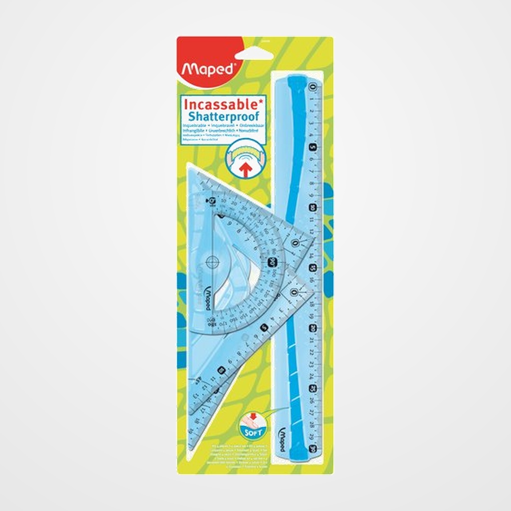 EQUIPO de DIBUJO MAPED 4 PIEZAS FLEXIBLE