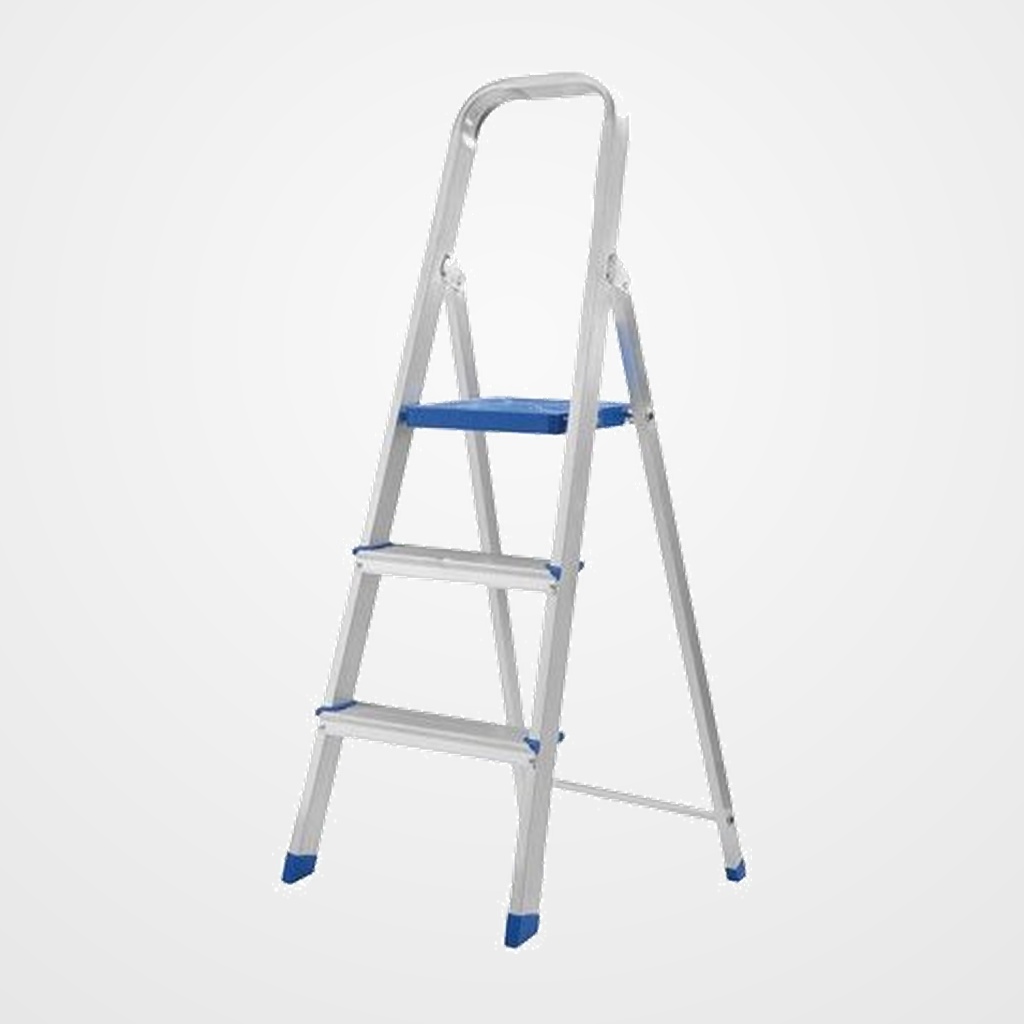 ESCALERA ALUMINIO LEON 3 PELDAÑOS 1,23 METROS