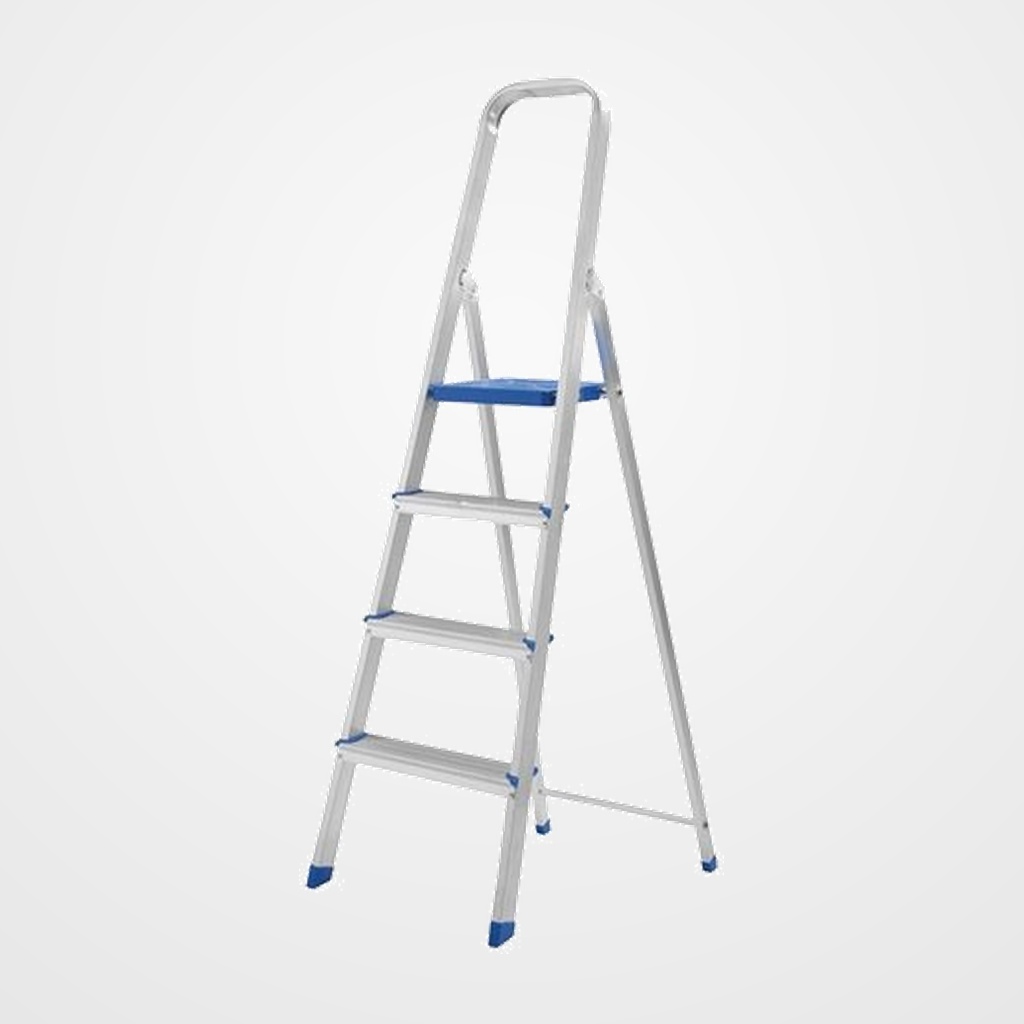 ESCALERA ALUMINIO LEON 4 PELDAÑOS 1,44 METROS