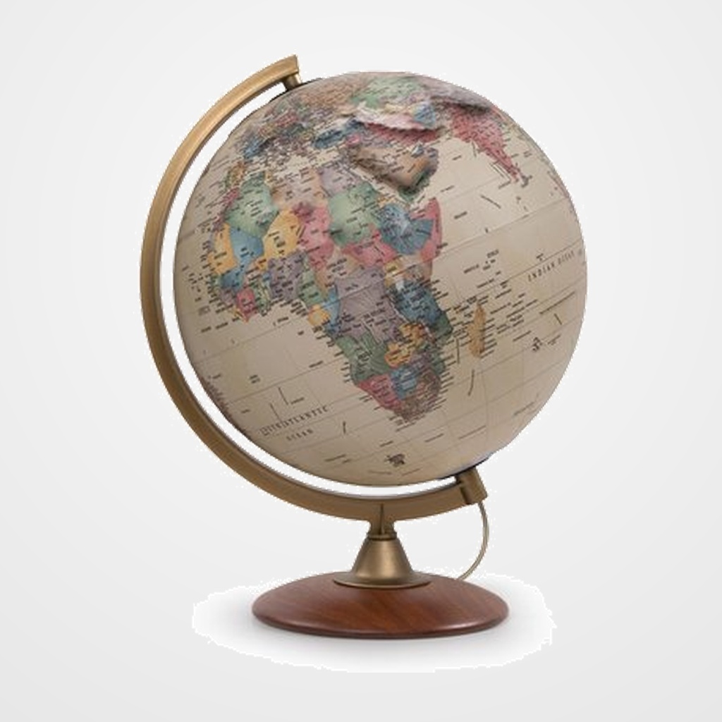 ESFERA RELIEVE FyP COLOMBO con LUZ 30cm