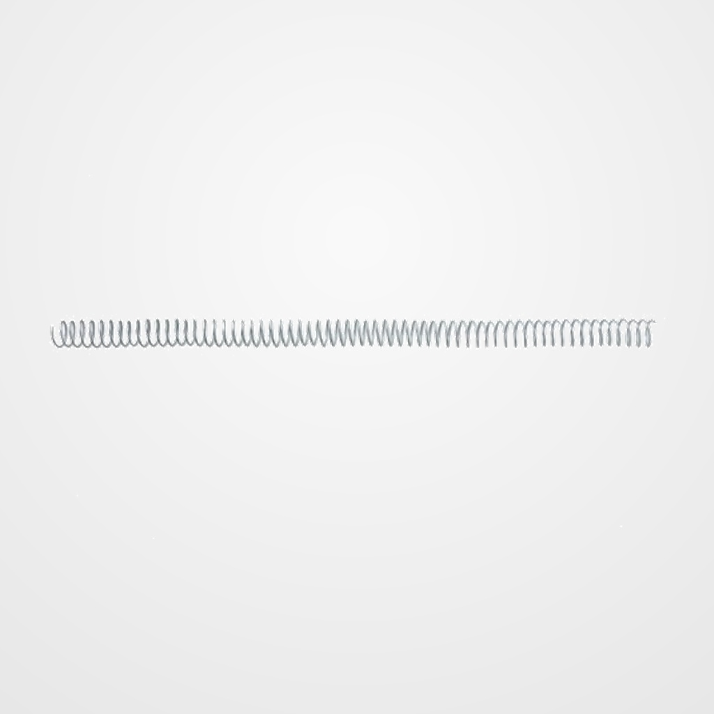 ESPIRAL METALICA GBC paso 5:1 NEGRA  6 mm CAJA de 100