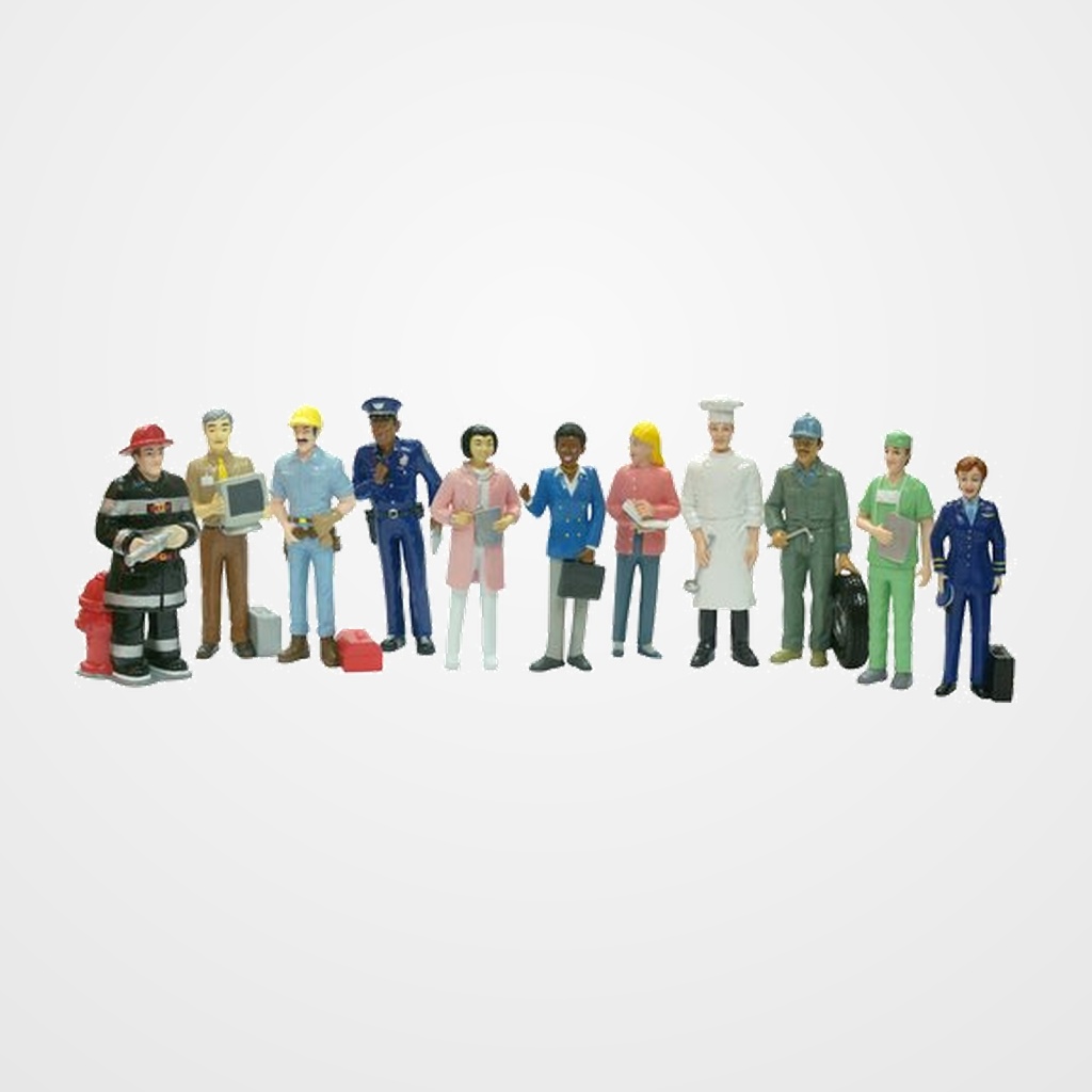 ESTUCHE MINILAND 11 FIGURAS DE OFICIOS 12.5 cm