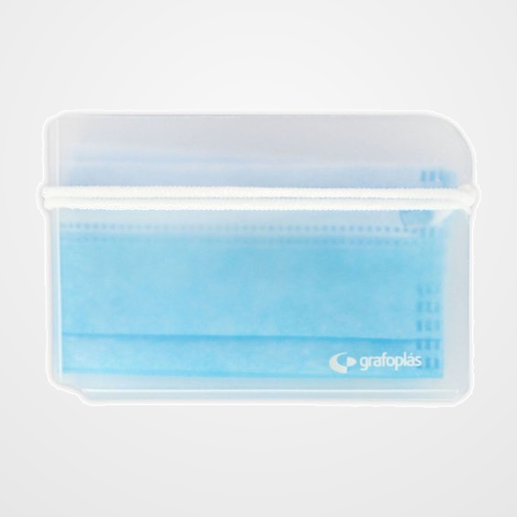 ESTUCHE PORTA MASCARILLA GRAFOPLAS PP NATURAL