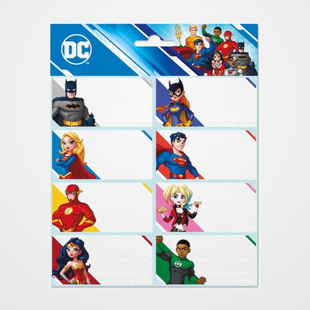 ETIQUETA ESCOLAR ERIK 15,8x20 DC COMICS BATMAN