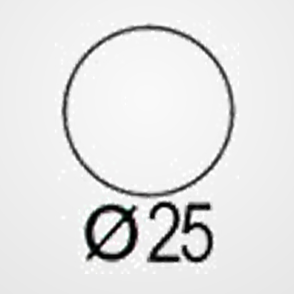 ETIQUETAS ADH.MANUALES BOLSA APLI BLANCAS MINI REDONDAS (6h) Ø 25 mm 72 uds.(02664)