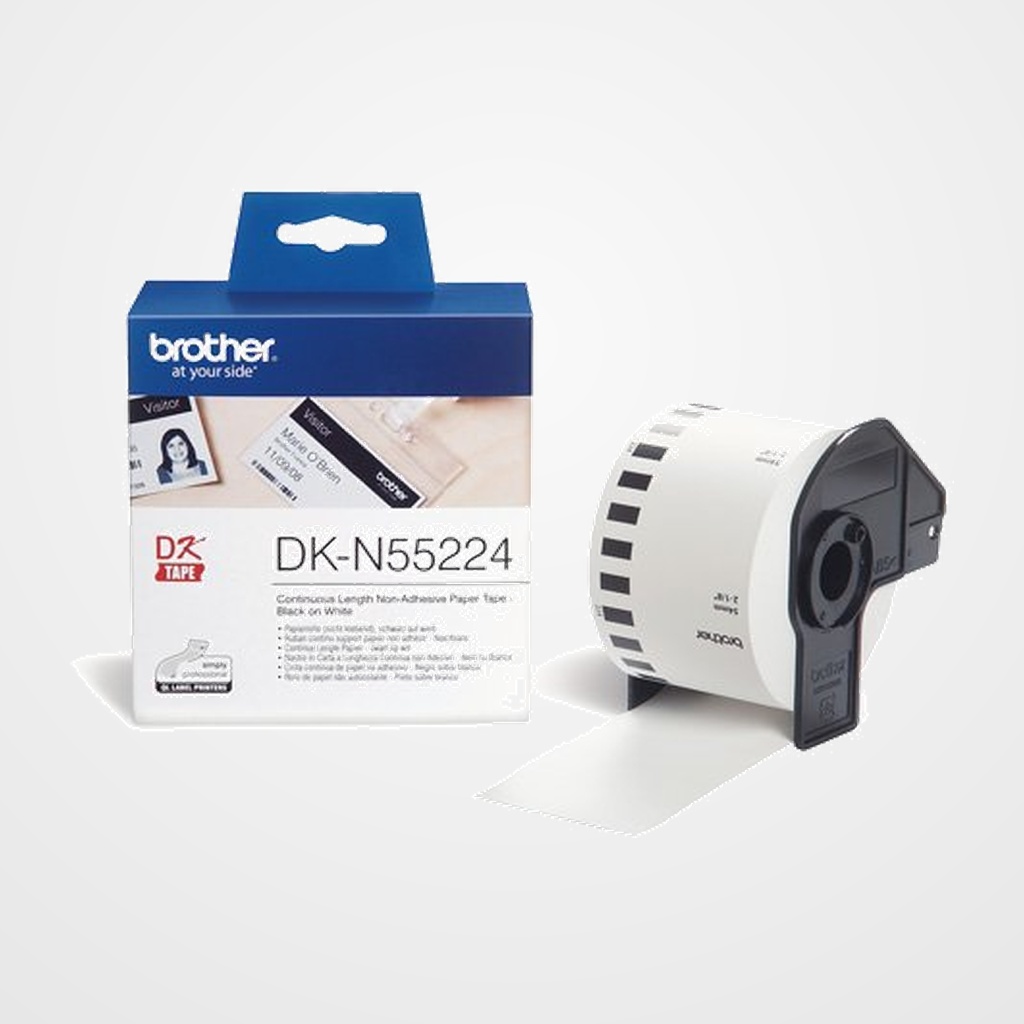 ETIQUETAS BROTHER CONTINUA PAPEL BLANCO  54 mm ROLLO 30,48 m (DK-N55224)