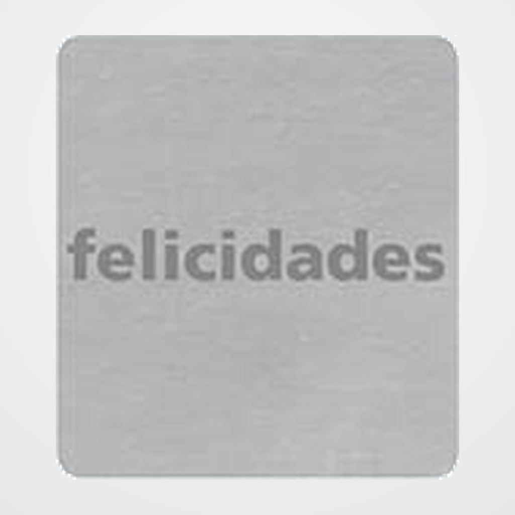 ETIQUETAS REGALO ADH. ROLLO  500 uds.  FELICIDADES  CUADRADA