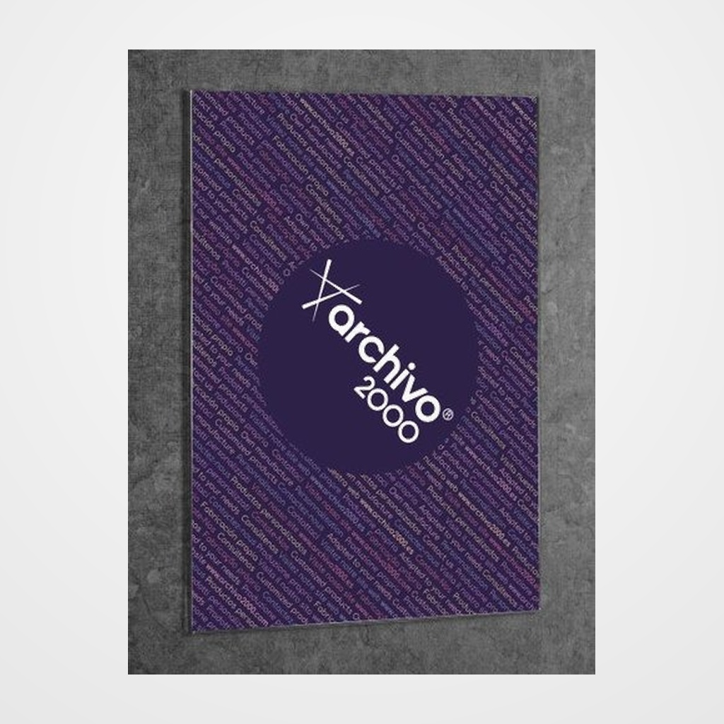 EXPOSITOR MULTIUSOS MURAL A.2000 ADHESIVO A3 VERTICAL PREMIUM CRISTAL