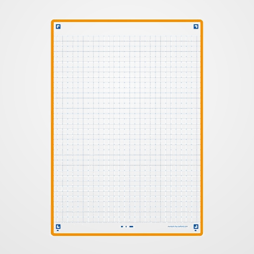 FICHAS OXFORD REVISION 2.0 COLOR CUADRIC.5x5 210x148mm (A5) NARANJA paquete de 30