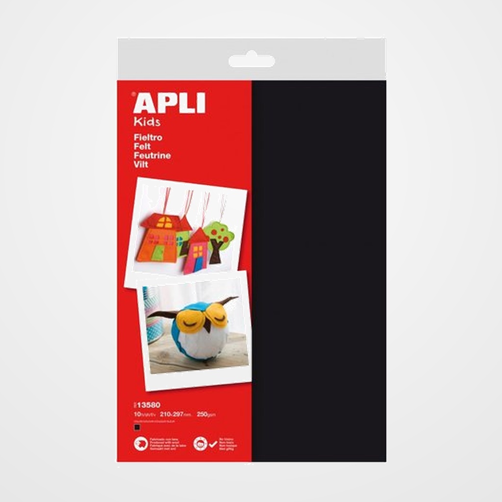 FIELTRO APLI A4 NEGRO