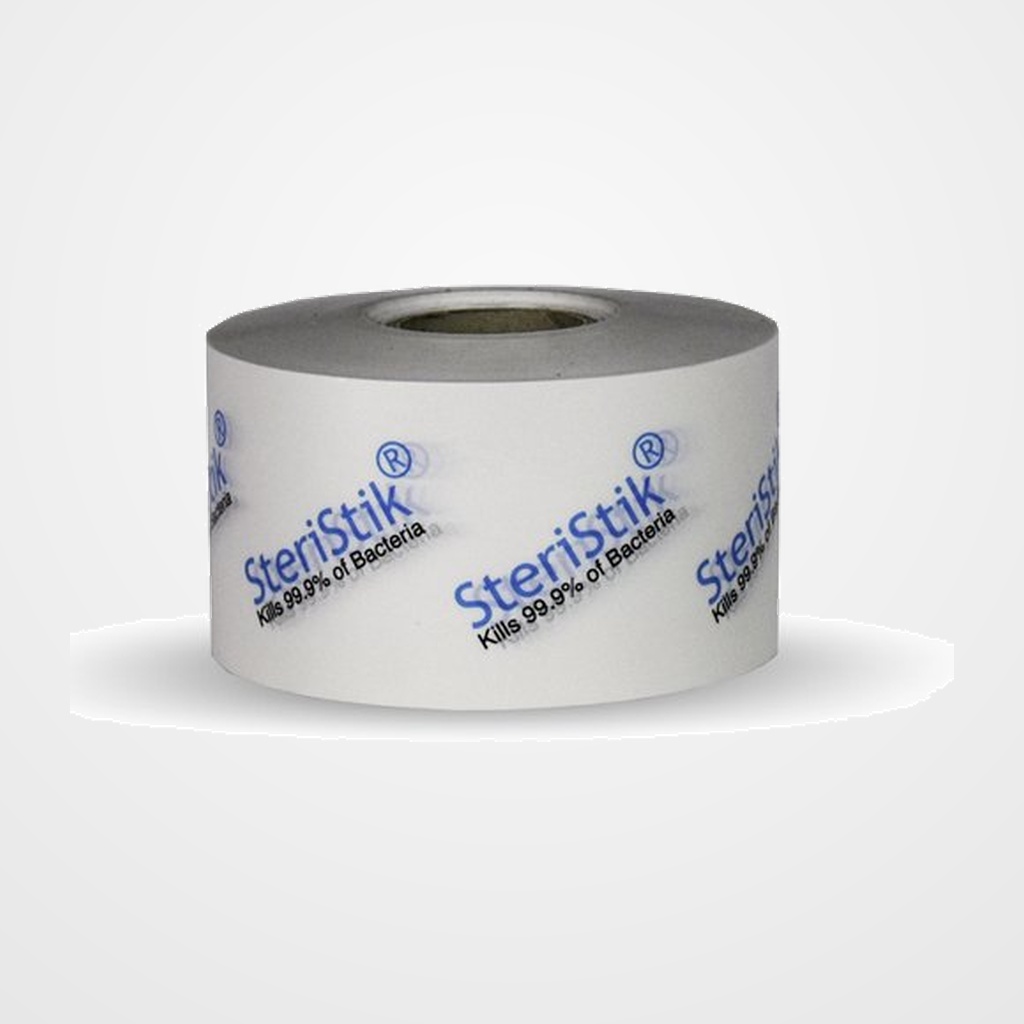 [11801303] FILM ANTIMICROBIANO STERISTIK ROLLO 75mm x 25m SURFACE COVER AUTO-ADHESIVO TRANSPARENTE