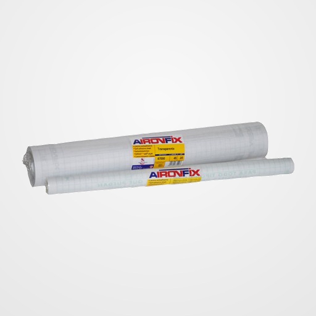 FORRO AIRONFIX ADHESIVO REMOVIBLE TRANS. ROLLO 0,45 x 3 m