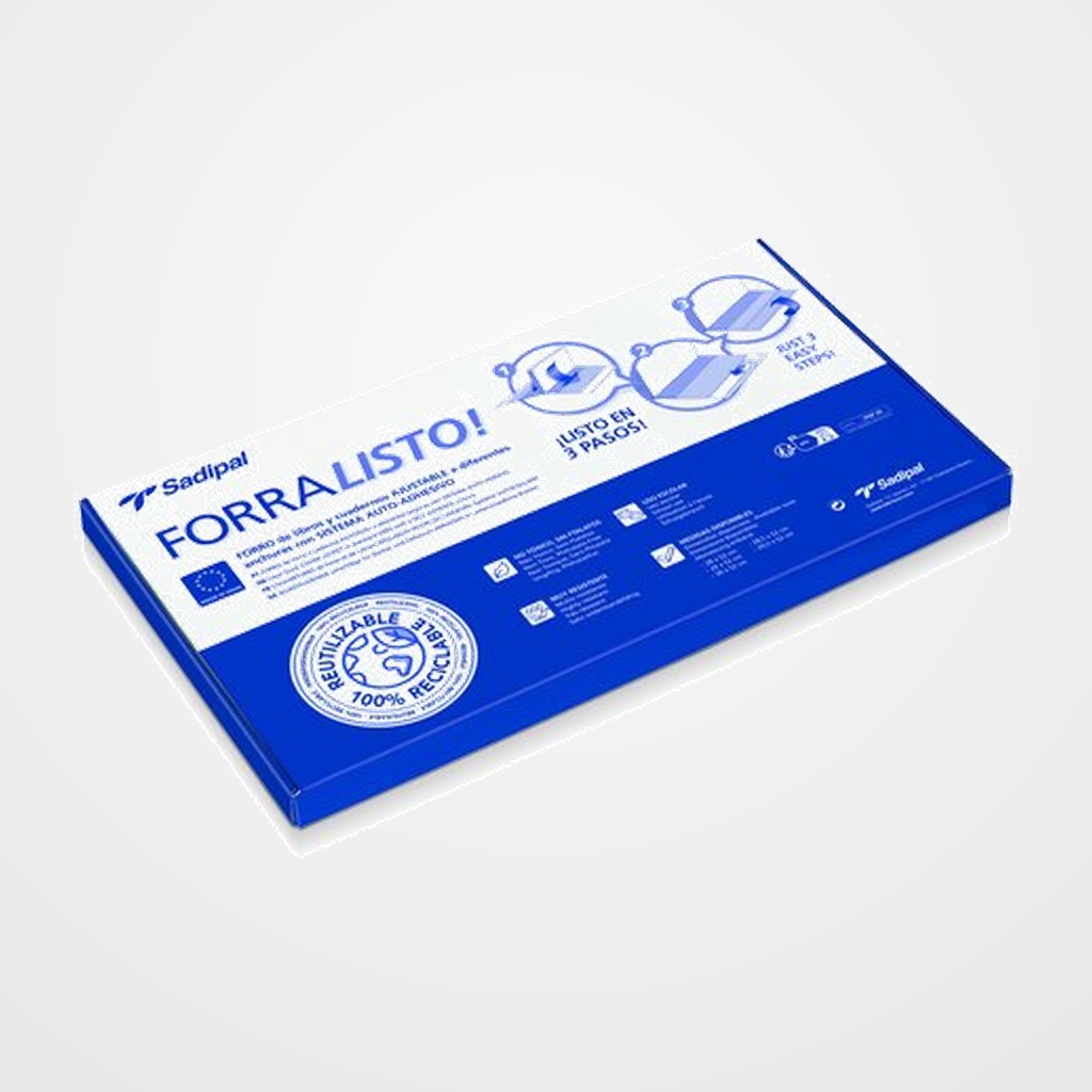 FORRO AJUSTABLE SADIPAL PP TRANS.30 x 52 cm BLISTER de 5
