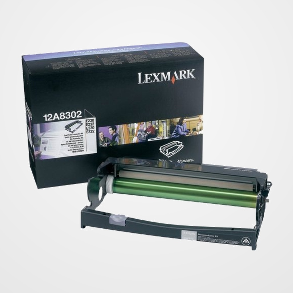 FOTOCONDUCTOR LEXMARK 12A8302 NEGRO E232/240/330/332/340/342 (30.000 PAG.)
