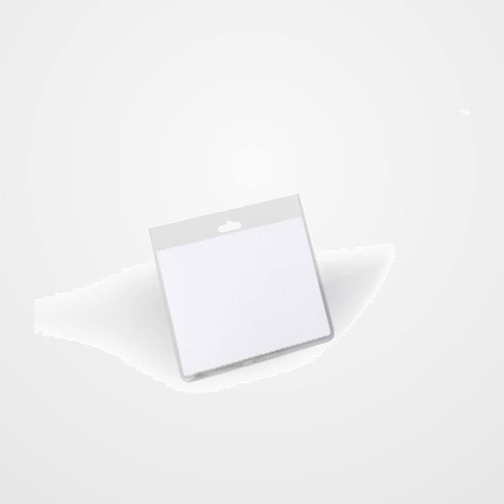 FUNDA DISTINTIVO DURABLE CON PERFORACION para CINTA (sin cinta) 60x90 mm PAQUETE de 20