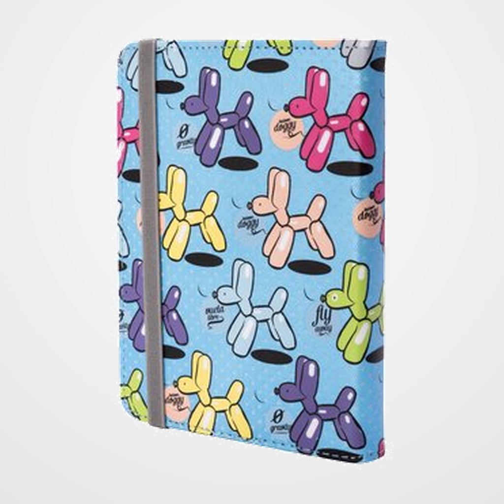 FUNDA EBOOK SILVER HT ESTAMPADA UNIVERSAL 6  BALOONS BLUE METAL