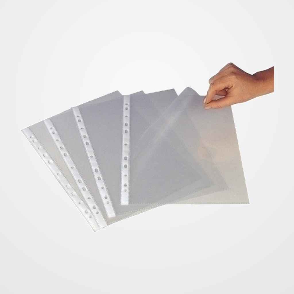 FUNDA MULTITALADRO GRAFOPLAS PP 100µ A4 11 TAL.RFZO.y APERTURA en  L  IZQUIERDA BOLSA de 10