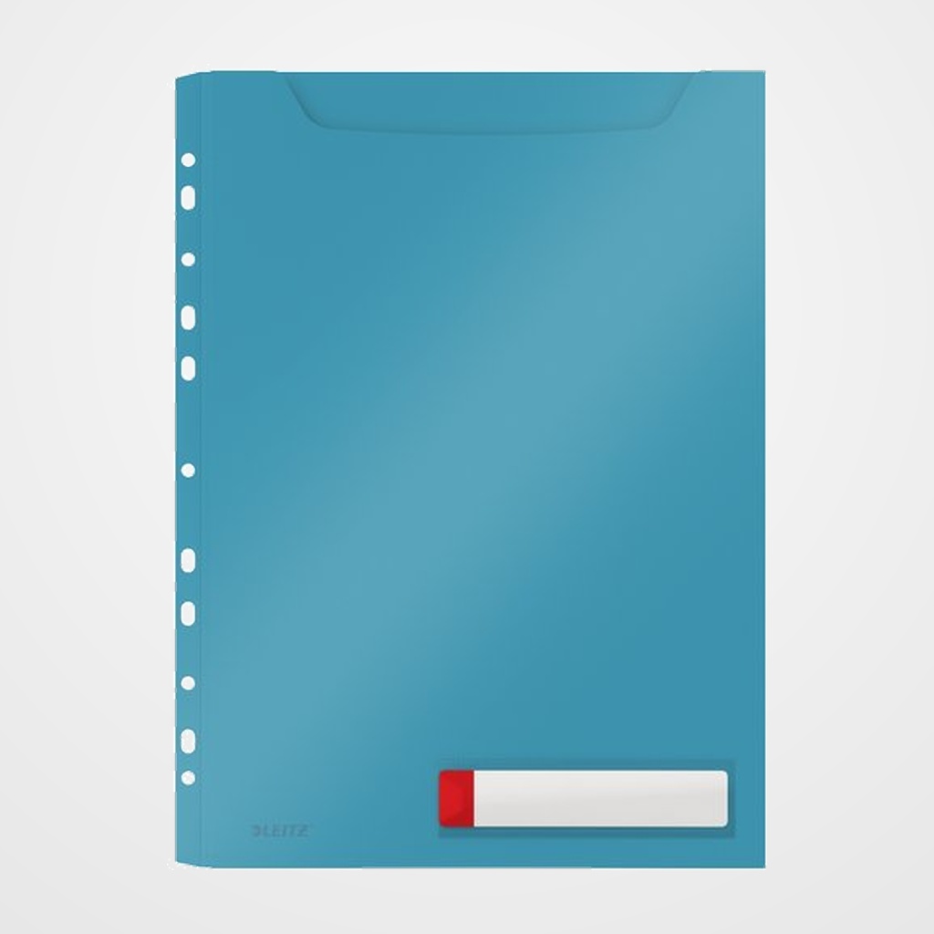 FUNDA MULTITALADRO LEITZ COSY GRAN CAPACIDAD PP OPACO A4 11 TAL.AZUL PACK de 3