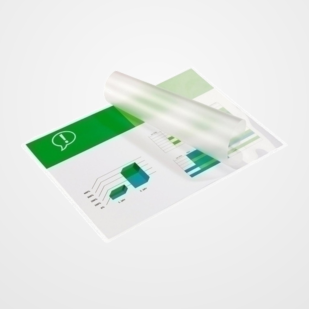 FUNDA PLASTIFICAR GBC 216x303 (A4)  75µ PAQUETE de 100