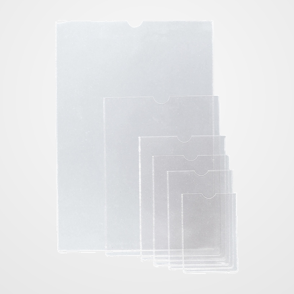 FUNDA PORTACARNET GRAFOPLAS PVC 150µ UÑERO 225x304mm (A4) PAQUETE de 100