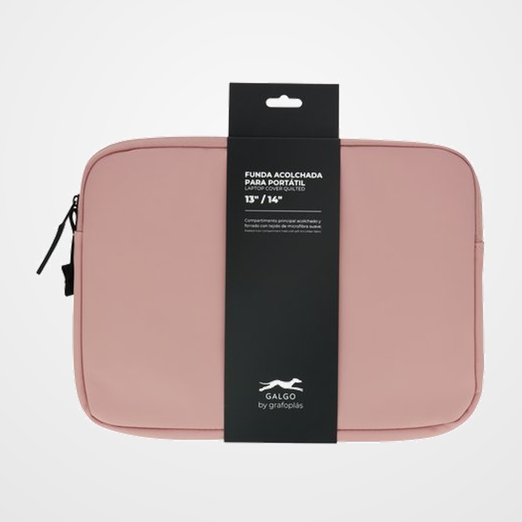 FUNDA PORTATIL GALGO 14  ROSA