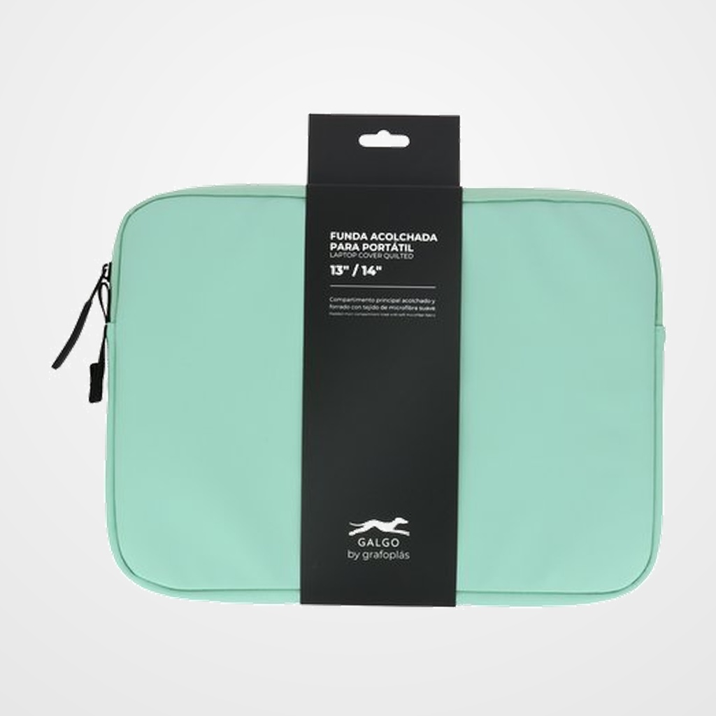 FUNDA PORTATIL GALGO 14  VERDE CLARO