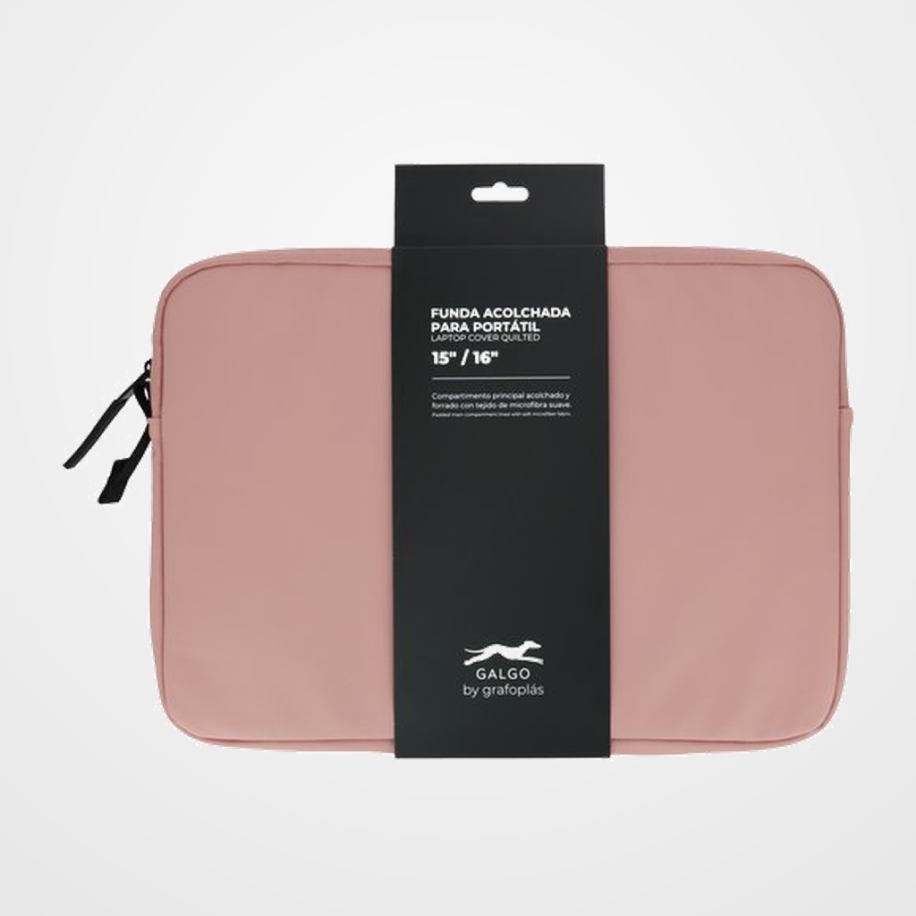 FUNDA PORTATIL GALGO 16  ROSA